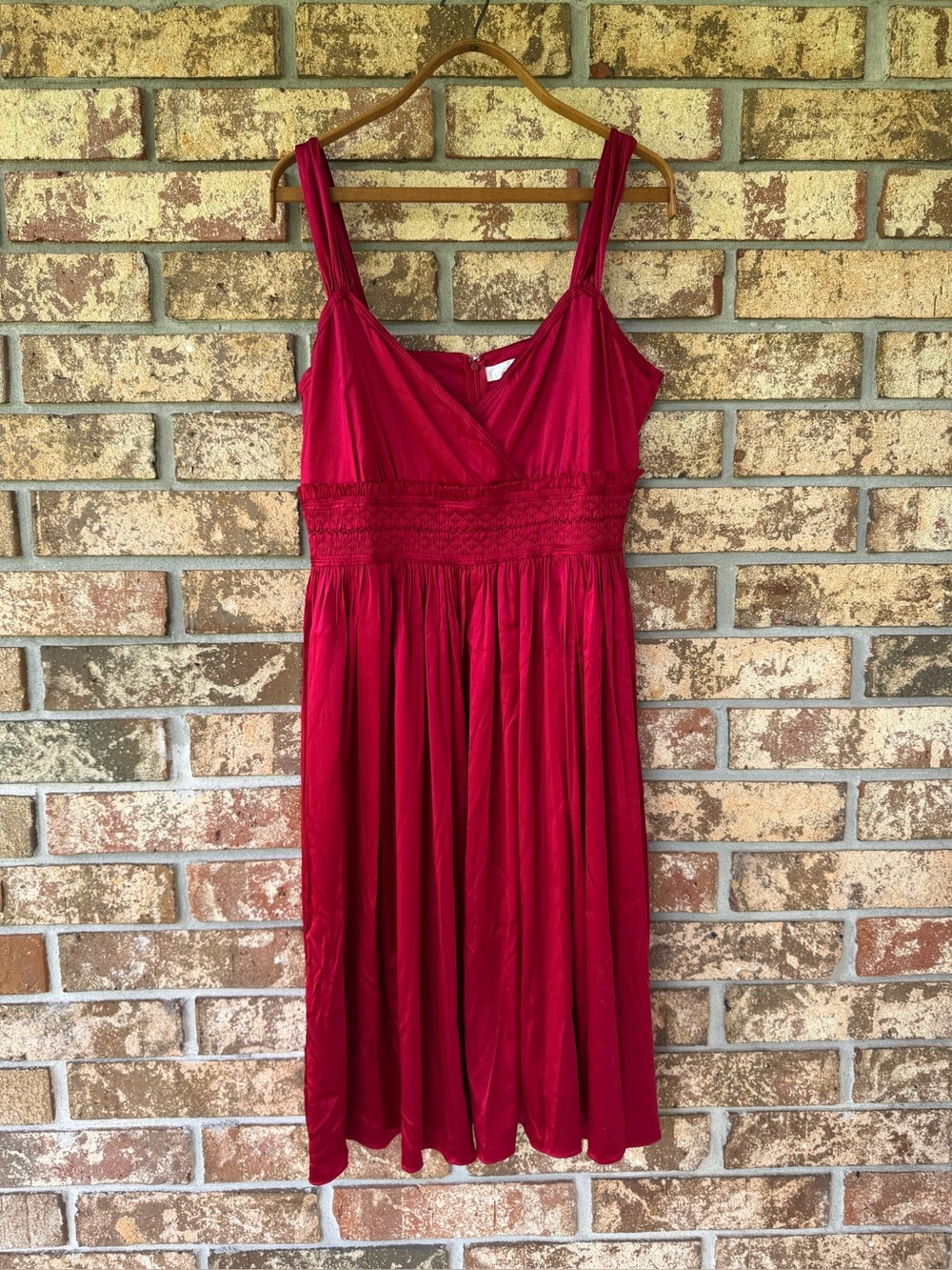 Robin Howe 100% Silk Empire Waist Mini Dress Women’s Size 14 Excellent Condition